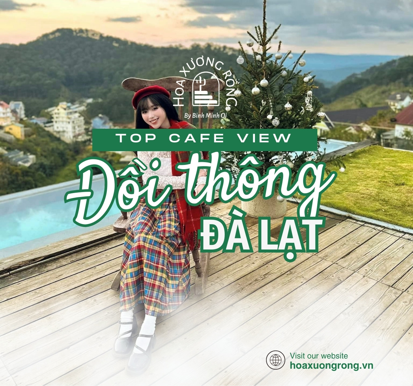Quán cafe view đồi thông Đà Lạt
